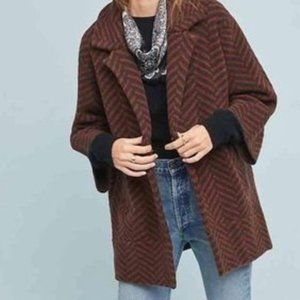 Anthropologie Paloma Wool Sweater Coat Zig Zag XS